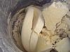 Mesquite flour in bucket